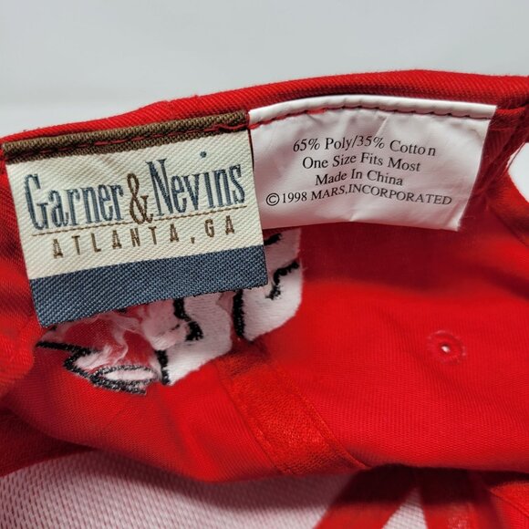 Skittles Racing Team1998 Vintage Red Snapback Hat With Rainbow Design - Picture 6 of 6